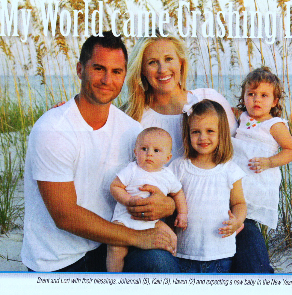 Brent and Lori, e suas bençãos, Johannah (5), Kaki (3), Haven (2) e eles estam esperano um novo bebê para o ano de 2012.