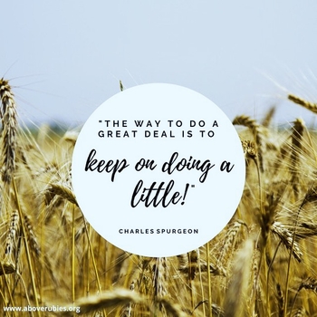 KEEP ON DOING A LITTLE